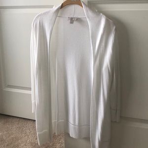 Soft White Cardigan from LOFT